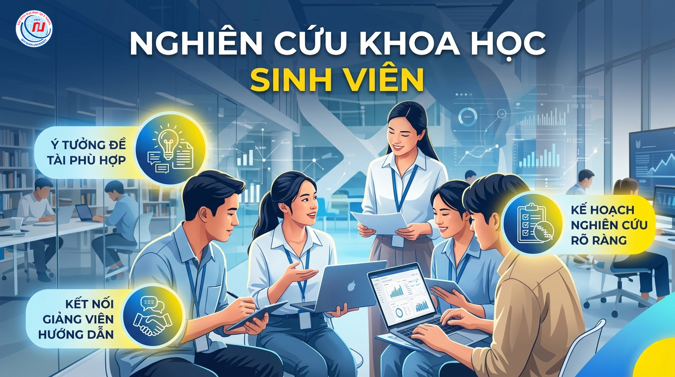 3 yếu tố then chốt giúp sinh viên thực hiện nghiên cứu khoa học hiệu quả